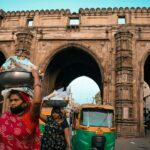 Teen Darwaza, vieille ville, Bhadra, Ahmedabad, Gujarat, Inde